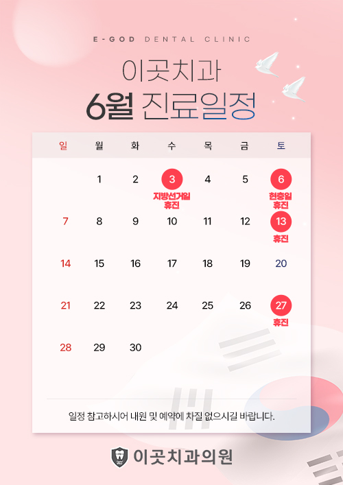 6월 진료일정